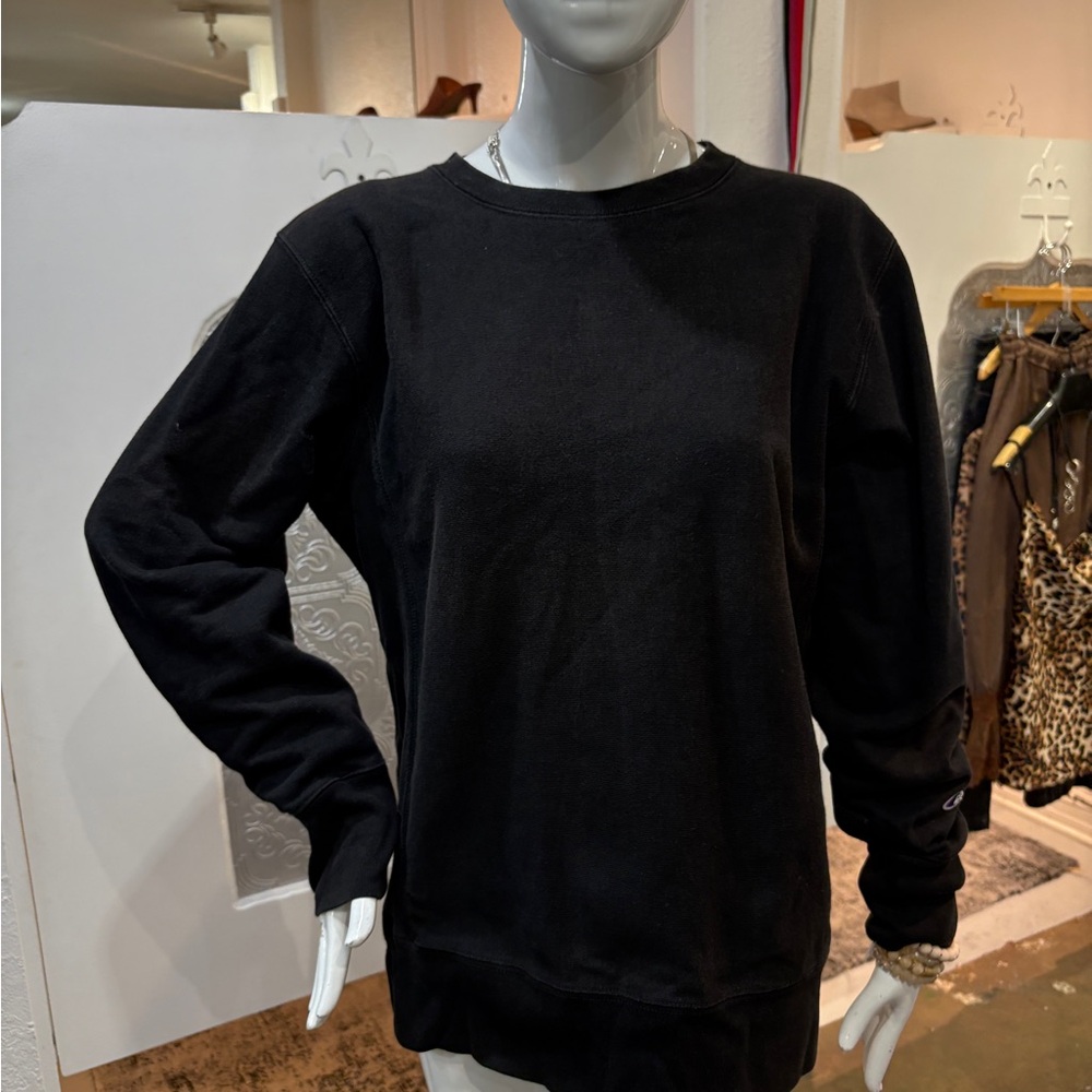 Champion Black Crewneck Sweater